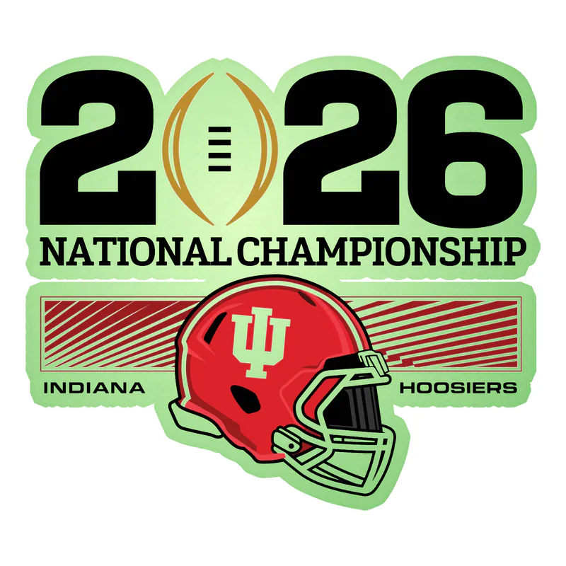 Indiana Hoosiers - Image 2 - Glow in the Dark Vinyl Decal - Custom Size