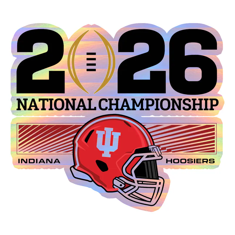 Indiana Hoosiers - Image 2 - Holographic Vinyl Decal - Custom Size