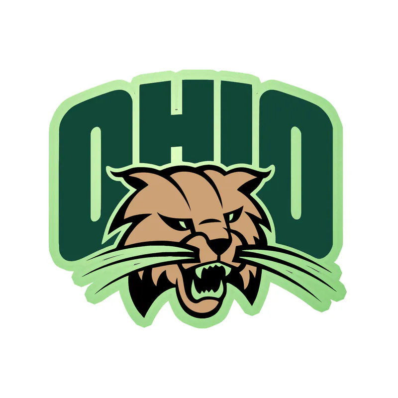 Ohio University Bobcats - Glow in the Dark Vinyl Sticker – Custom Size