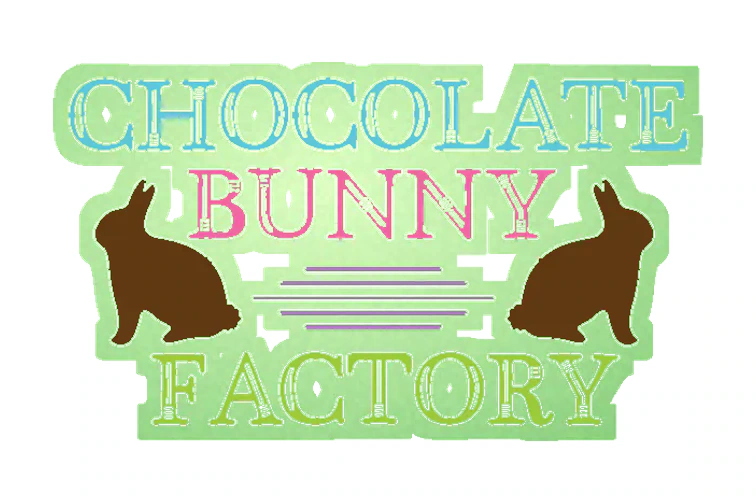 Chocolate Bunny Factory - Glow in the Dark Vinyl Sticker - Custom Size