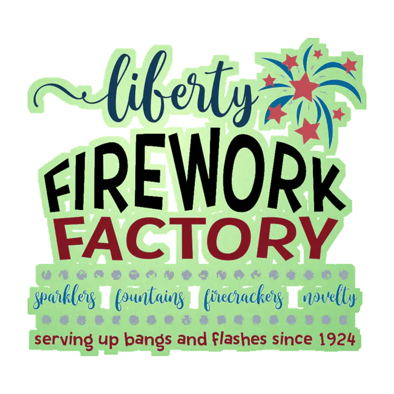 Firework Factory - Glow in the Dark Vinyl Sticker - Custom Size