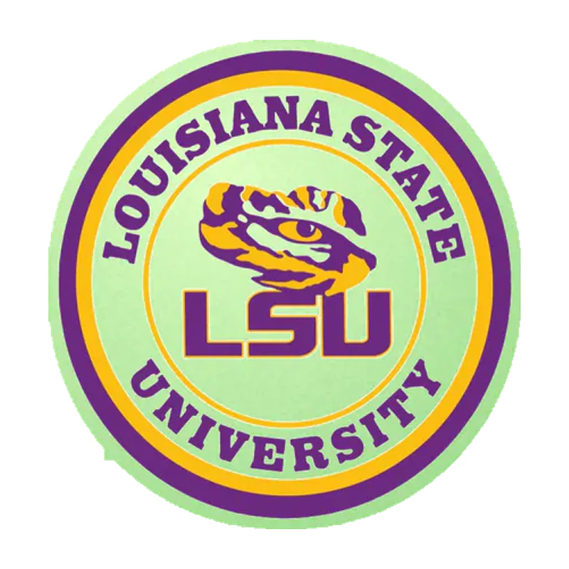 LSU Tigers - Logo 01 - Glow in the Dark Vinyl Sticker - Custom Size