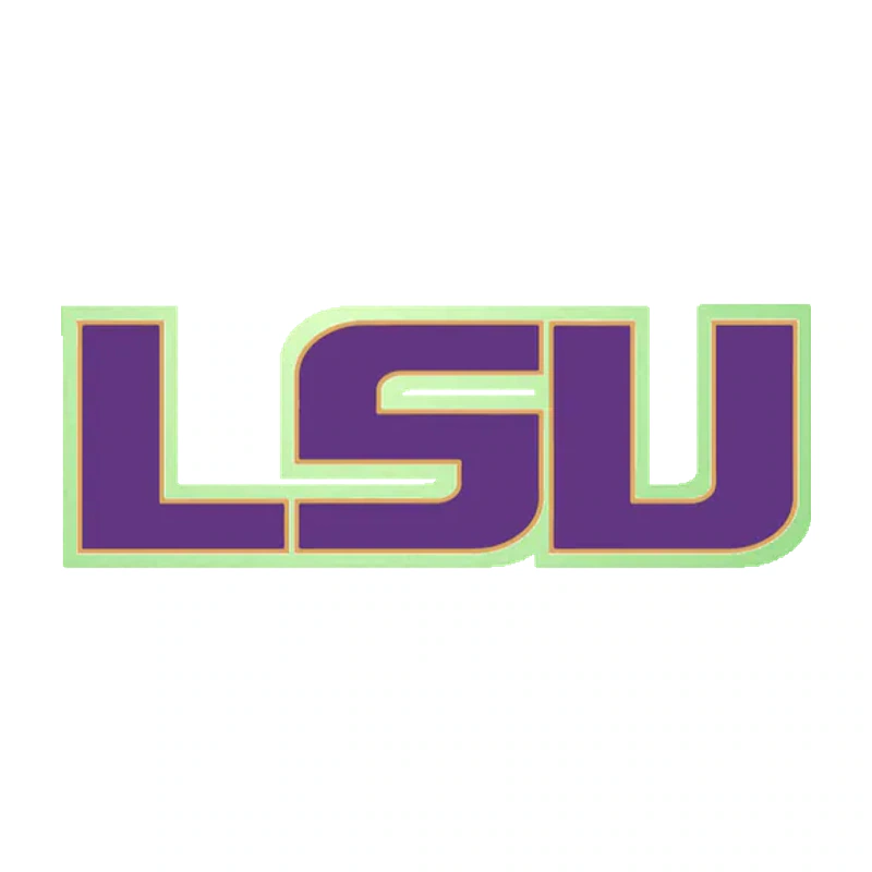 LSU Tigers - Logo 03 - Glow in the Dark Vinyl Sticker - Custom Size