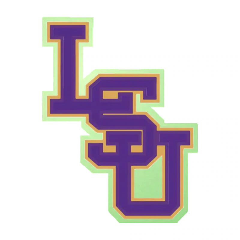 LSU Tigers - Logo 04 - Glow in the Dark Vinyl Sticker - Custom Size