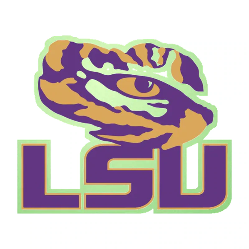 LSU Tigers - Logo 05 - Glow in the Dark Vinyl Sticker - Custom Size