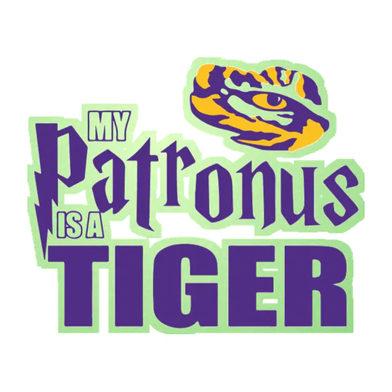 LSU Tigers - Logo 07 - Glow in the Dark Vinyl Sticker - Custom Size