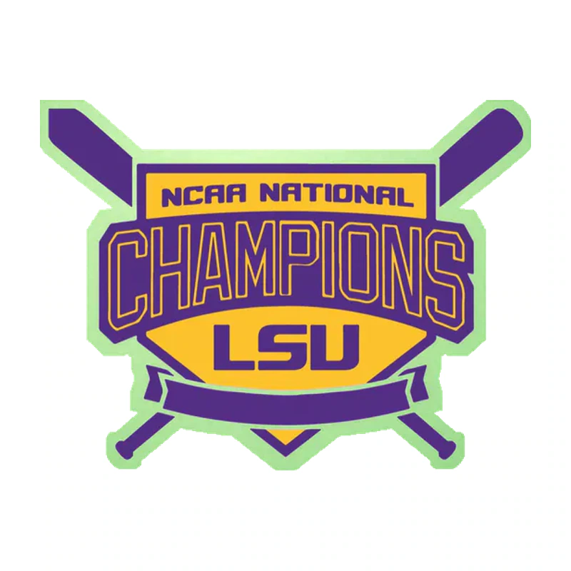 LSU Tigers - Logo 12 - Glow in the Dark Vinyl Sticker - Custom Size