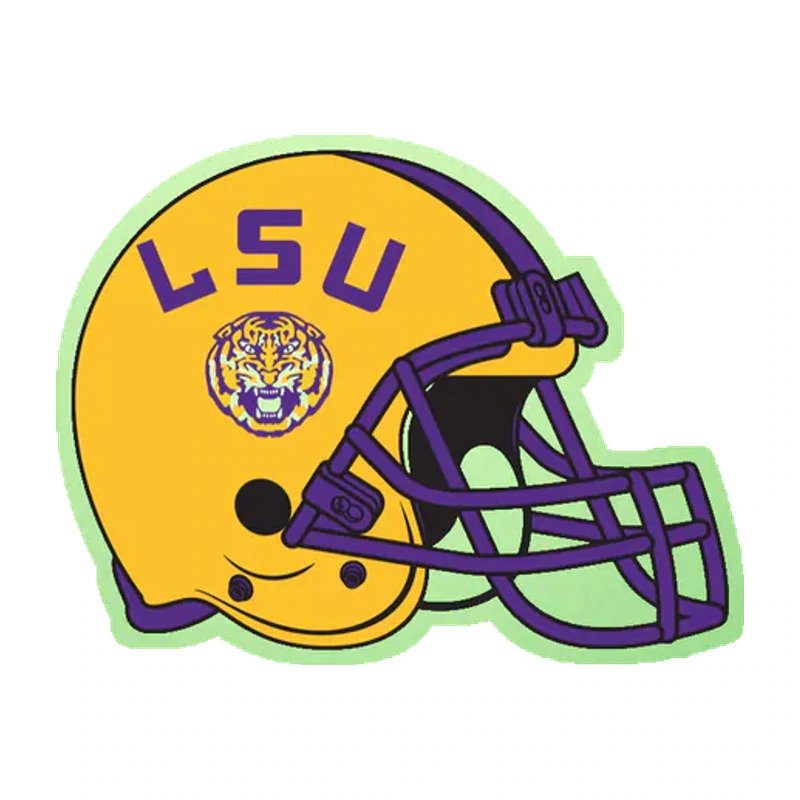 LSU Tigers - Logo 15 - Glow in the Dark Vinyl Sticker - Custom Size