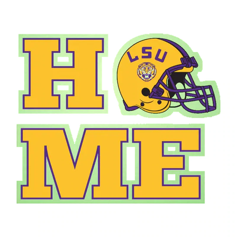 LSU Tigers - Logo 21 - Glow in the Dark Vinyl Sticker - Custom Size