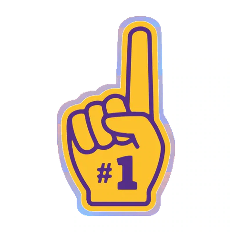 LSU Tigers - Logo 23 - Holographic Vinyl Sticker - Custom Size