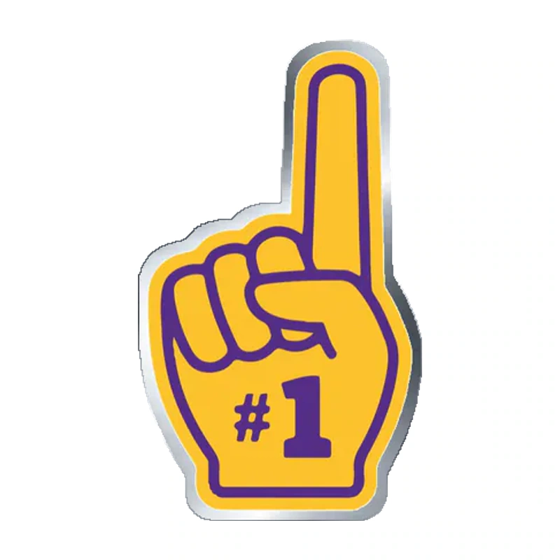 LSU Tigers - Logo 23 - Silver Chrome Vinyl Sticker - Custom Size