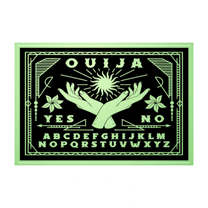 Ouija Board - Glow in the Dark Vinyl Sticker - Custom Size