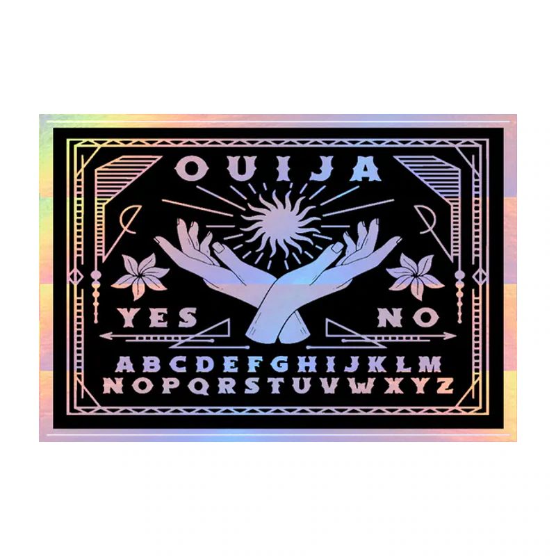 Ouija Board - Holographic Vinyl Sticker - Custom Size