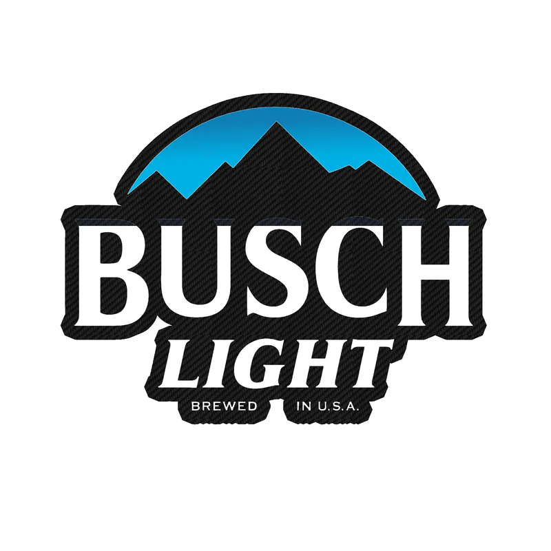 Busch Light Carbon Fiber Vinyl Decal - Custom Size