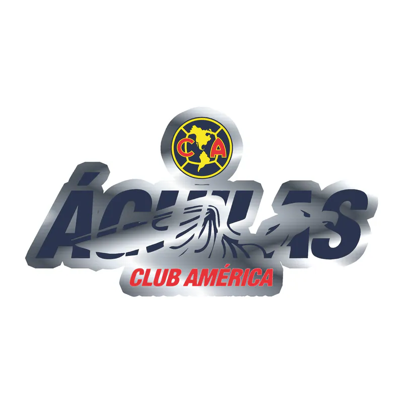 Club America - Aguilas - Silver Chrome Vinyl Decal
