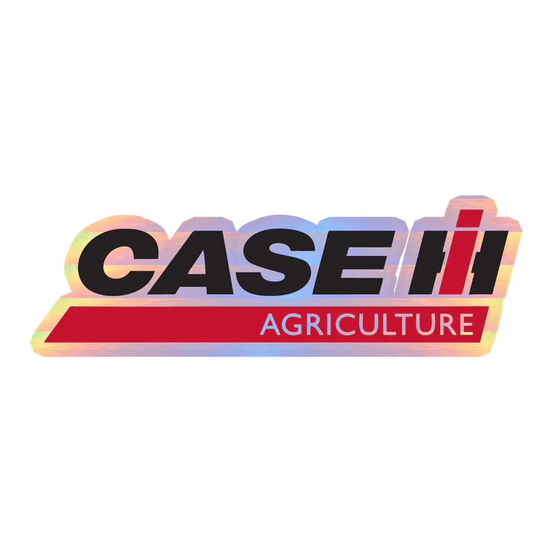 Case International Tractors Holographic Vinyl Decal - Custom Size