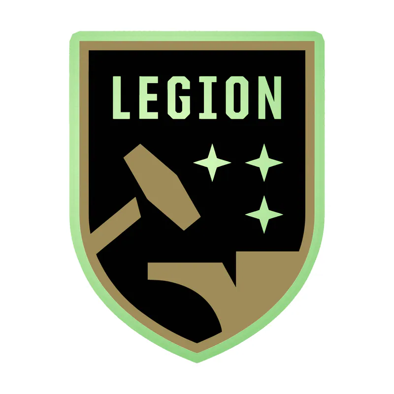 Birmingham Legion FC - Logo - Glow in the Dark Vinyl Sticker - Custom Size