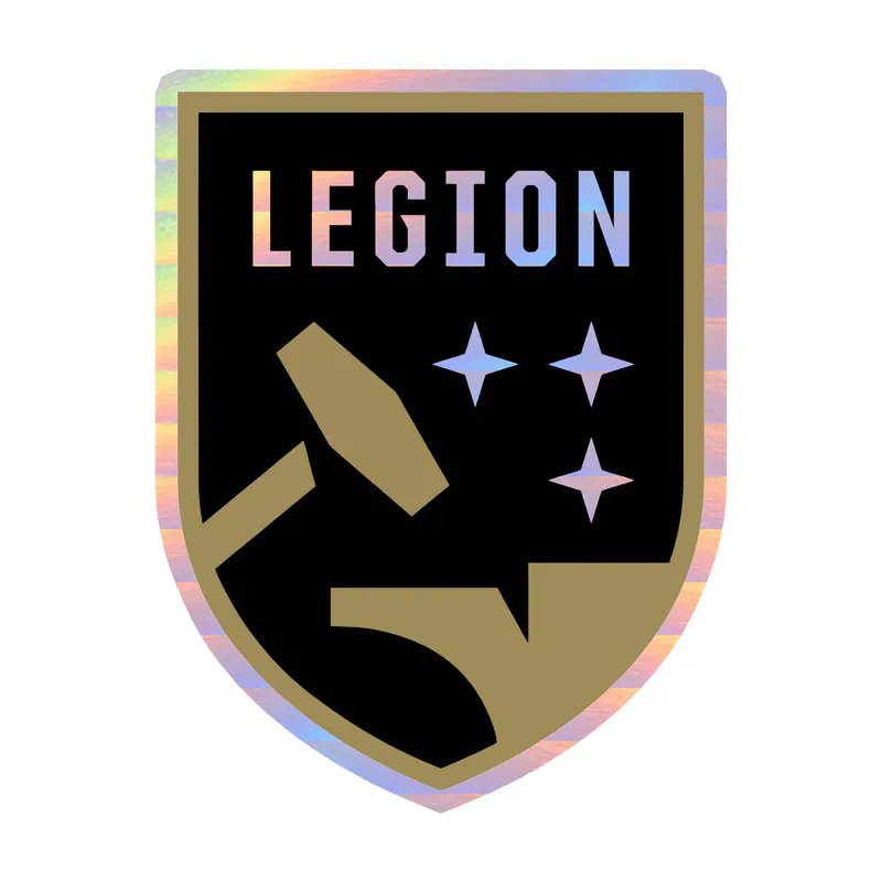 Birmingham Legion FC - Logo - Holographic Vinyl Sticker - Custom Size