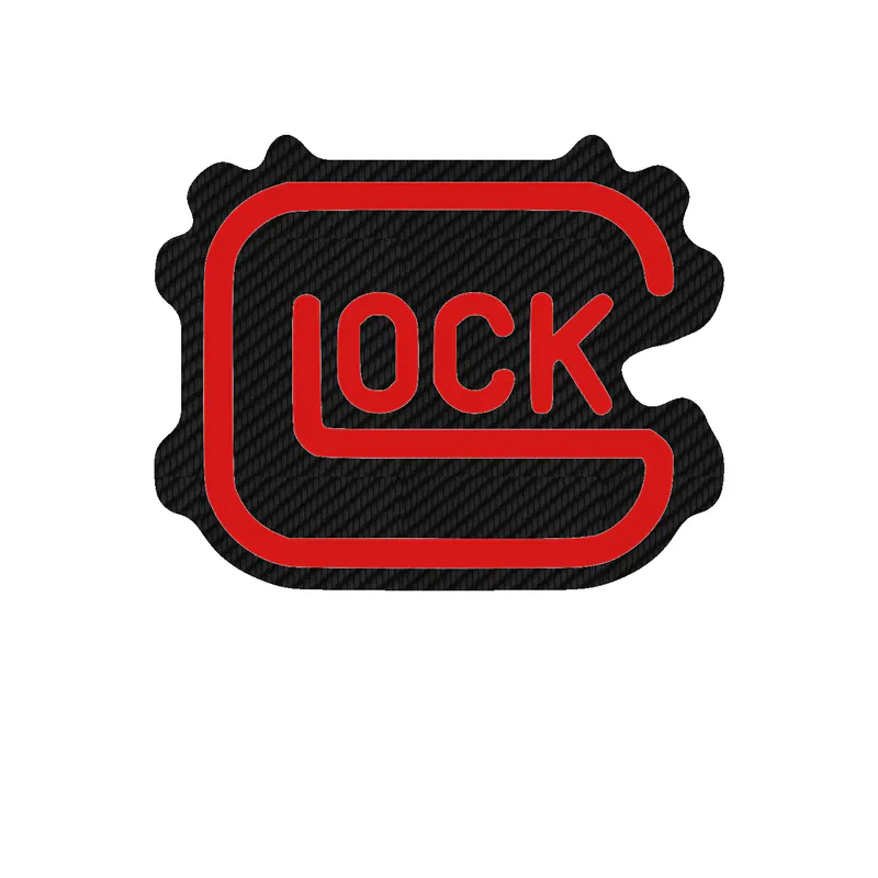 Glock Carbon Fiber Vinyl Sticker - Custom Size