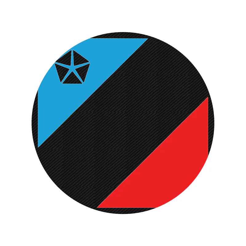 Mopar - Direction Connection Square - Carbon Fiber Vinyl Decal - Custom Size