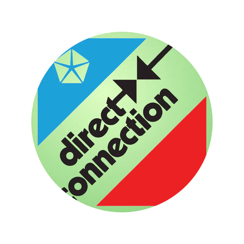 Mopar - Direction Connection Square - Glow in the Dark Vinyl Decal - Custom Size