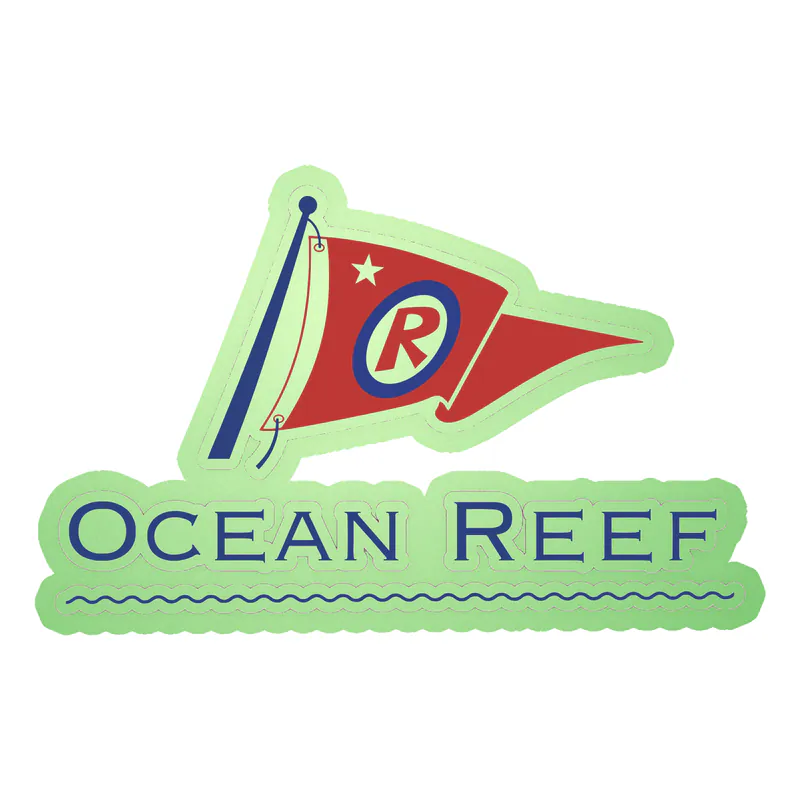 Ocean Reef Glow in the Dark Vinyl Decal - Custom Size