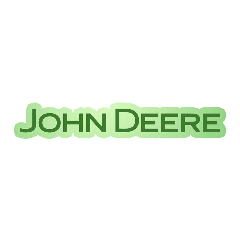 John Deere - Green name -  Glow in the Dark Vinyl Sticker - Custom Size