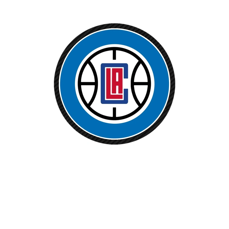 Los Angeles Clippers - Image 7 - Carbon Fiber Vinyl Sticker - Custom Size