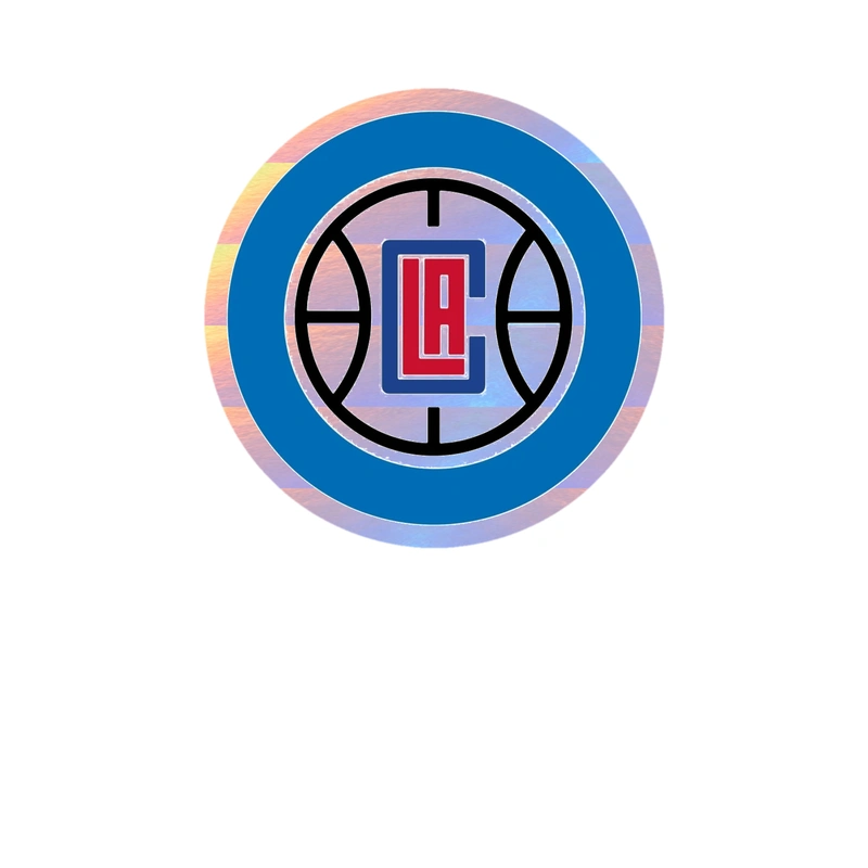 Los Angeles Clippers - Image 7 - Holographic Vinyl Sticker - Custom Size