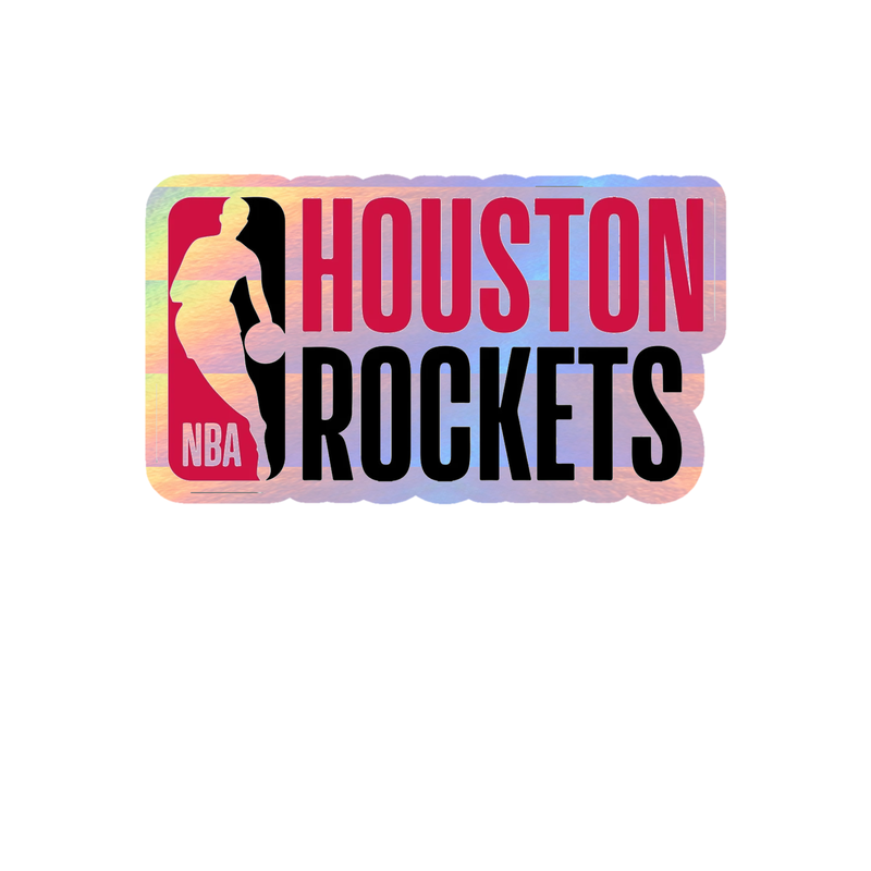 Houston Rockets - Image 9 - Holographic Vinyl Sticker - Custom Size
