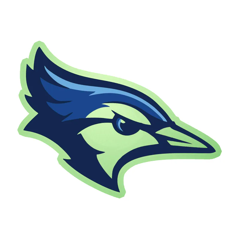 Creighton Blue Jays- Bird Head Glow in the Dark Vinyl Decal - Custom Size