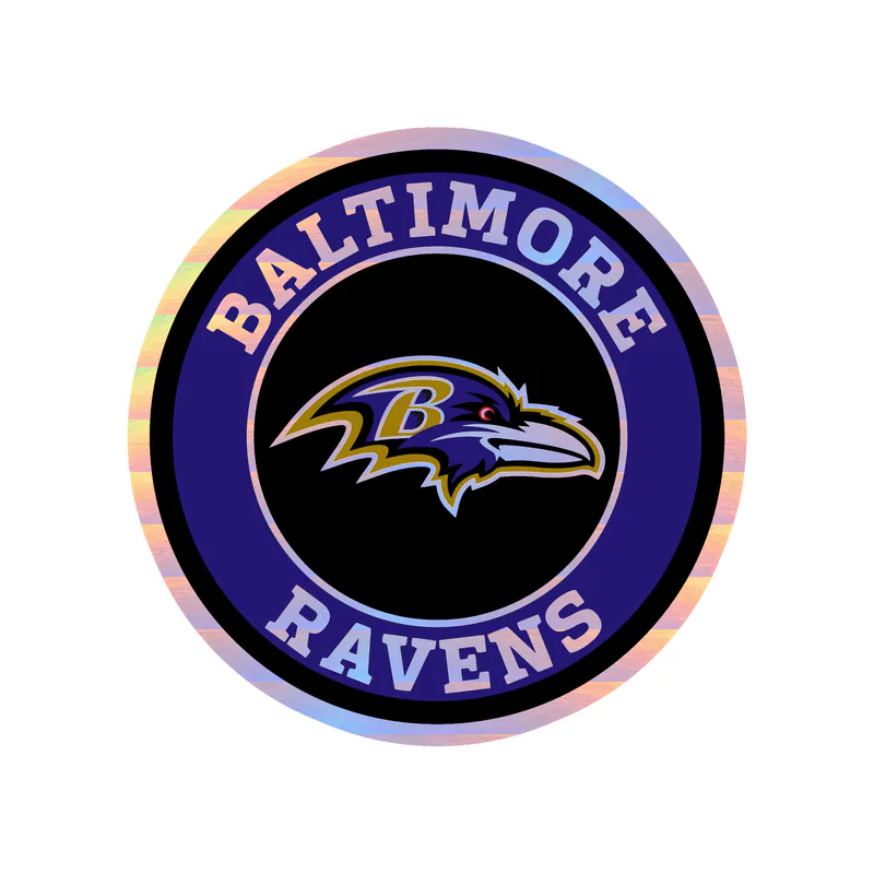 Baltimore Ravens - Image 6 - Holographic Vinyl Sticker - Custom Size