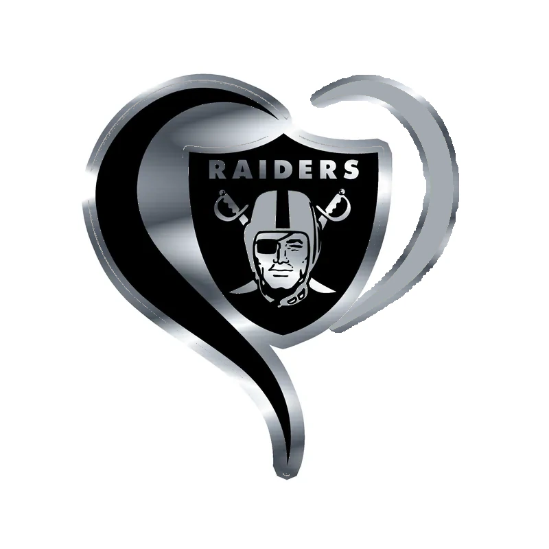 Las Vegas Raiders - Image 5 - Silver Chrome Vinyl Sticker - Custom Size