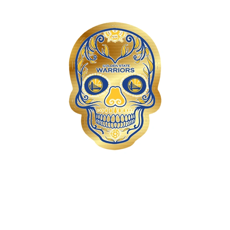 Golden State Warriors - Image 3 - Gold Chrome Vinyl Sticker - Custom Size