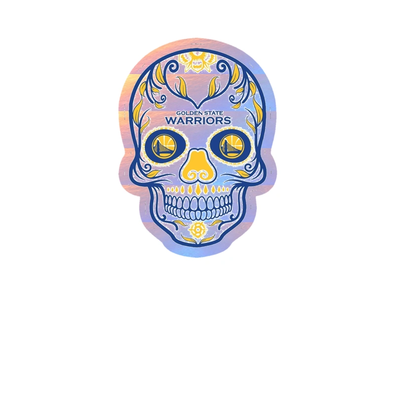 Golden State Warriors - Image 3 - Holographic Vinyl Sticker - Custom Size