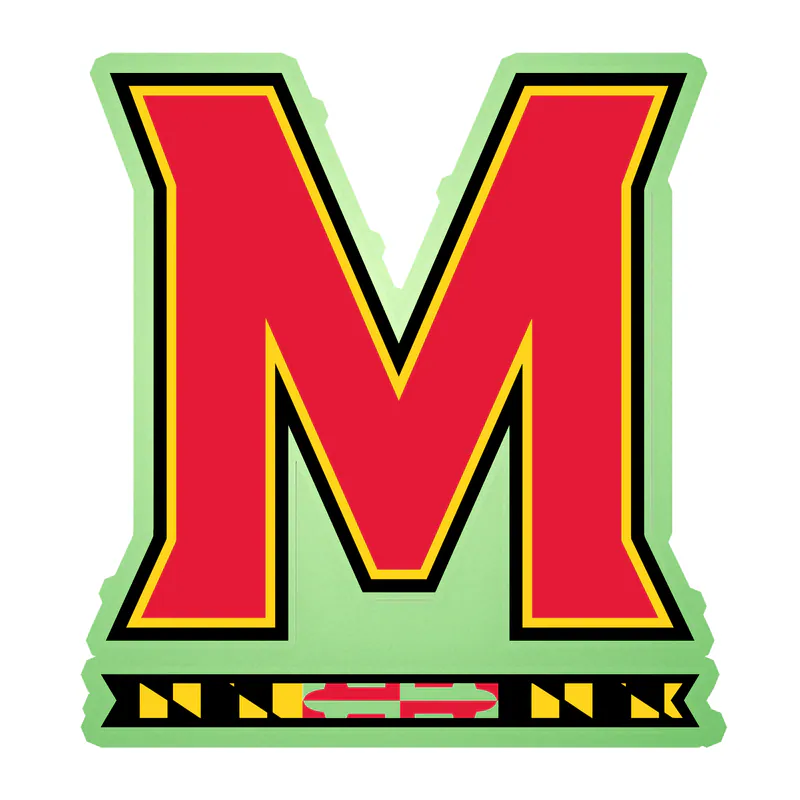 Maryland Terrapins - M - Glow in the Dark Vinyl Decal - Custom Size