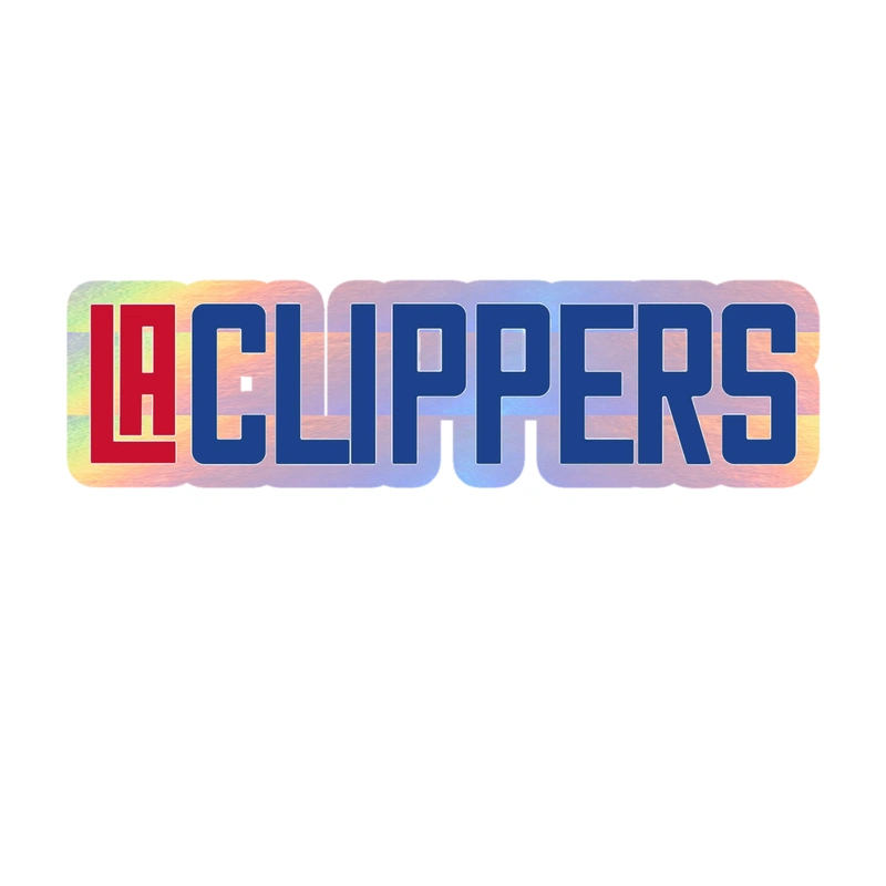 Los Angeles Clippers - Image 10 - Holographic Vinyl Sticker - Custom Size
