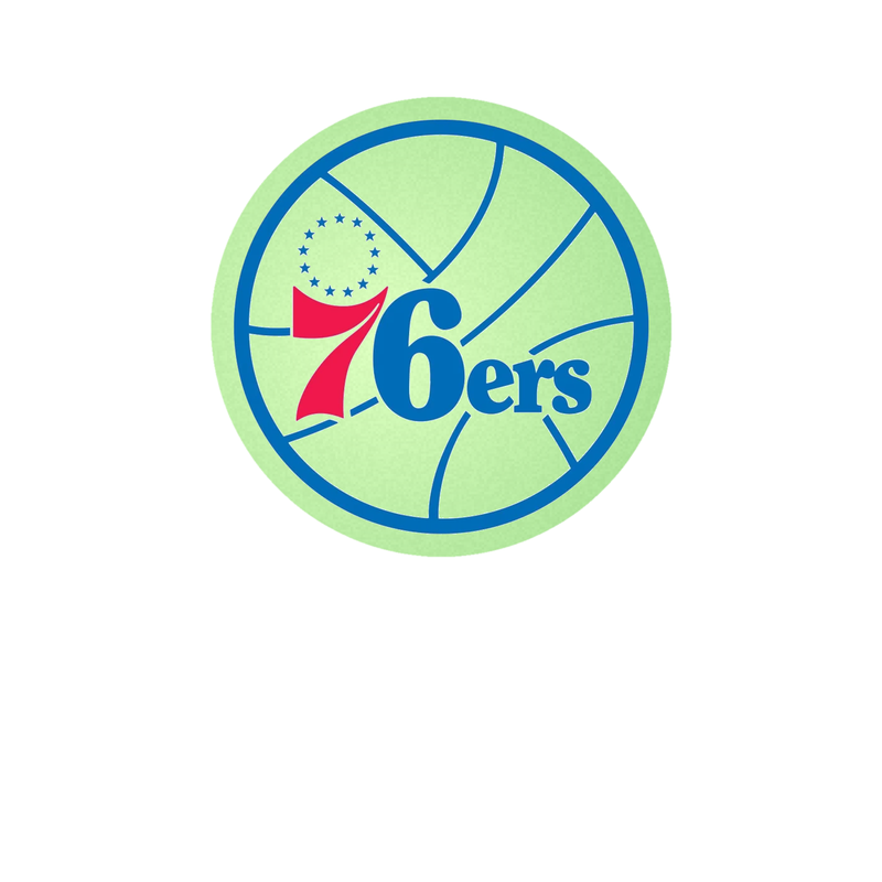 Philadelphia 76ers - Image 3 - Glow in the Dark Vinyl Sticker - Custom Size