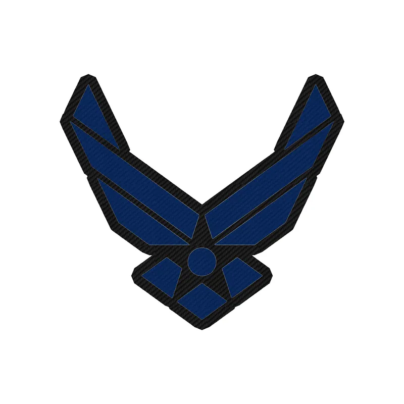 Air Force Carbon Fiber Vinyl Decal