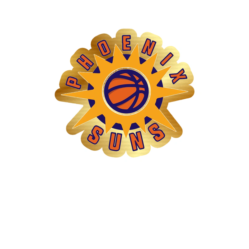 Phoenix Suns - Image 8 - Gold Chrome Vinyl Sticker - Custom Size