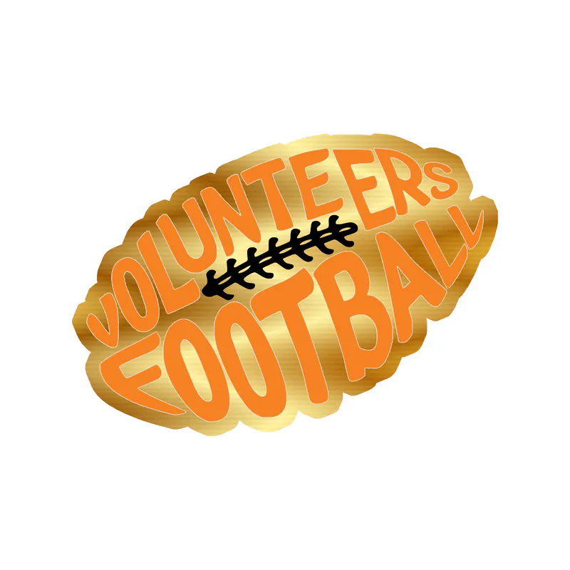 Tennessee Volunteers - Image 10 - Gold Chrome Vinyl Decal - Custom Size