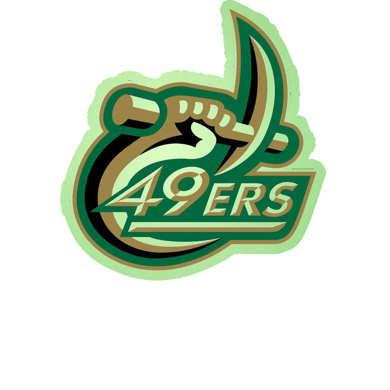 Charlotte 49ers Glow in the Dark Vinyl Decal - Custom Size
