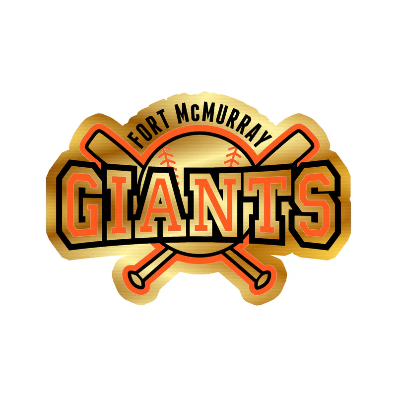 San Francisco Giants - Fort McMurray - Gold Chrome Vinyl Sticker - Custom Size