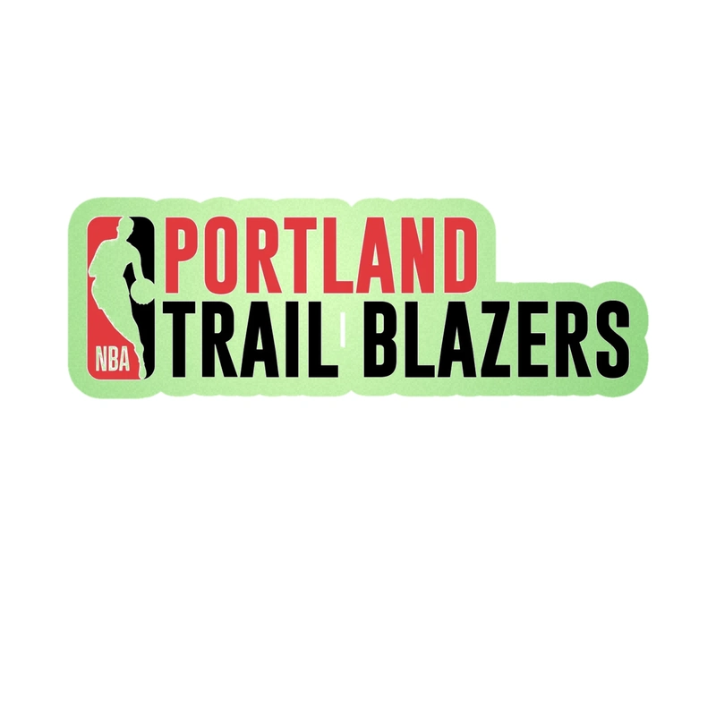 Portland Trail Blazers - Image 3 - Glow in the Dark Vinyl Sticker - Custom Size