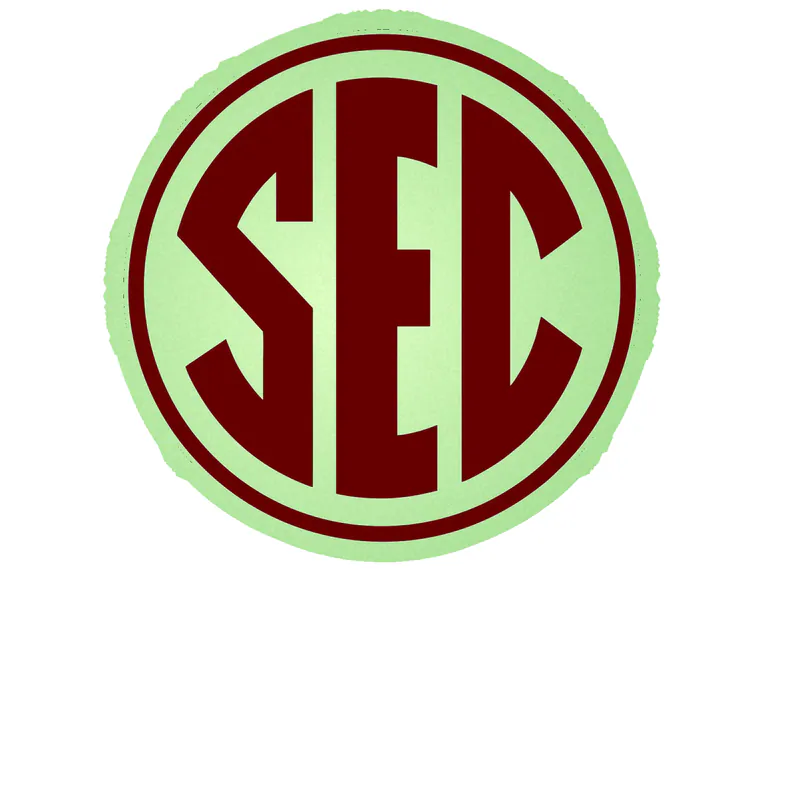 Mississippi State Bulldogs- SEC color matched - Glow in the Dark Vinyl Decal - Custom Size