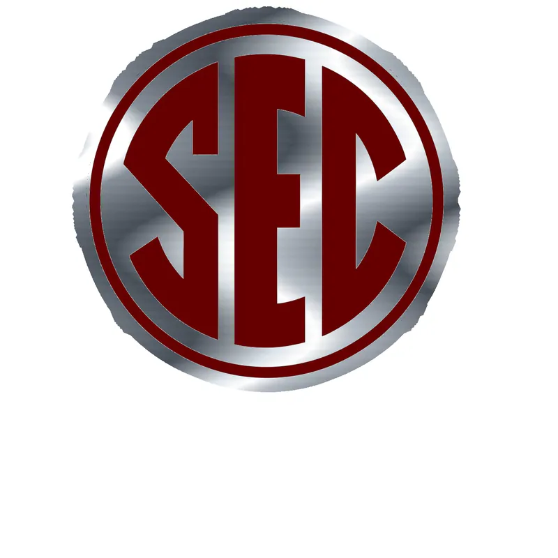 Mississippi State Bulldogs- SEC color matched - Silver Chrome Vinyl Decal - Custom Size