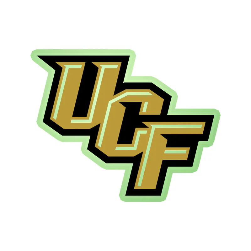 UCF University of Central Florida Knights - Image 1 - Glow in the Dark Vinyl Decal - Custom Size