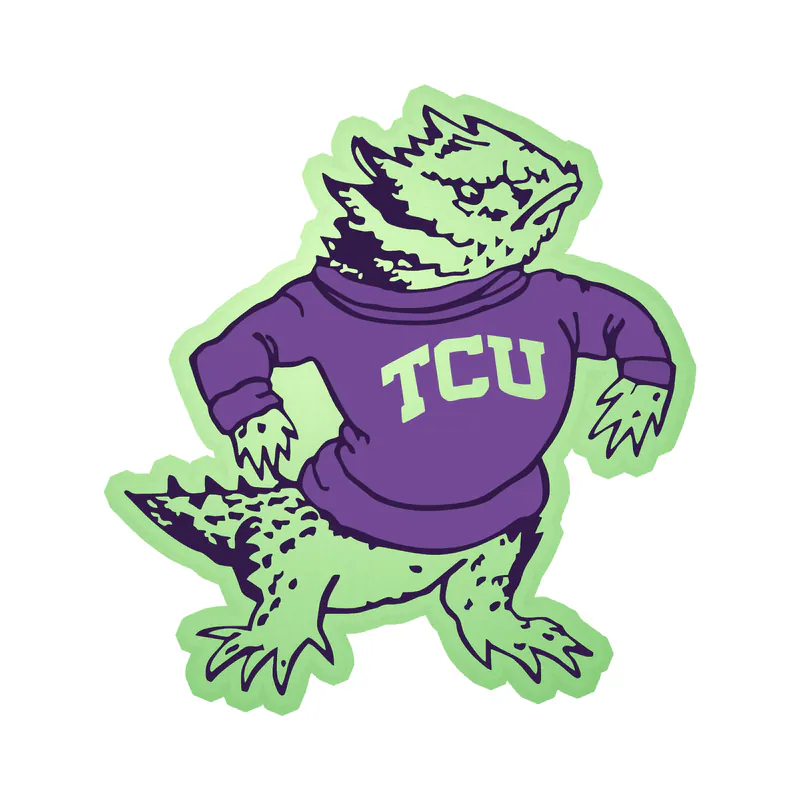 TCU Horned Frogs - Image 5 - Glow in the Dark Vinyl Decal - Custom Size