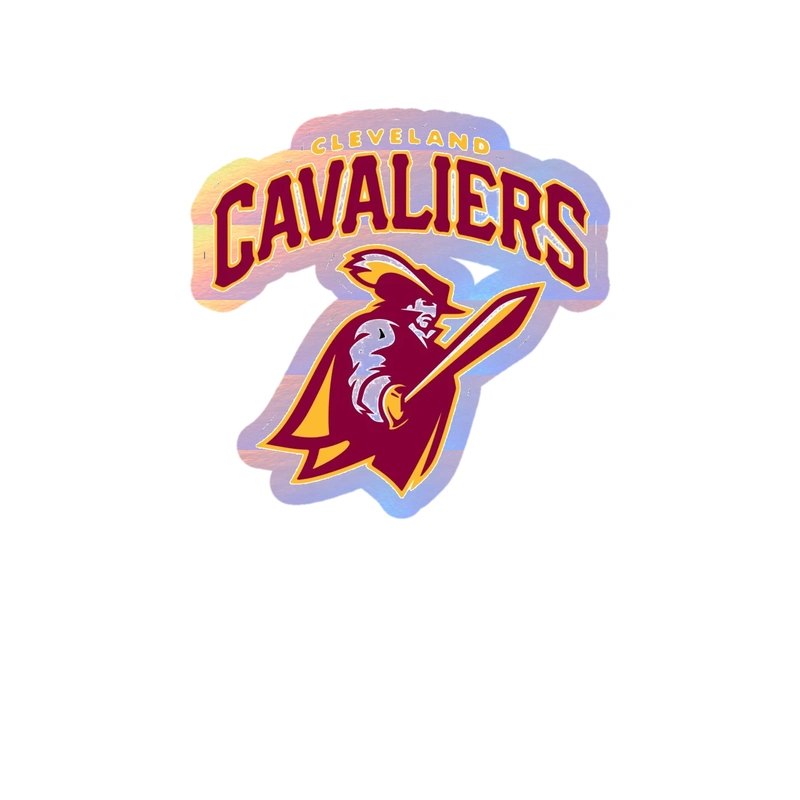 Cleveland Cavaliers - Image 3 - Holographic Vinyl Sticker - Custom Size