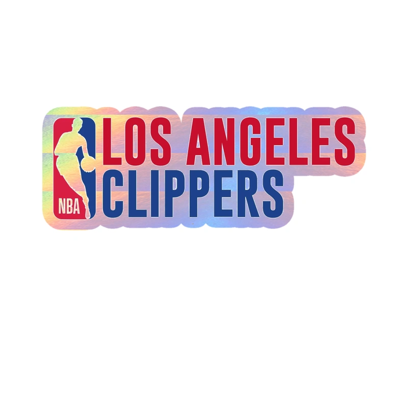 Los Angeles Clippers - Image 9 - Holographic Vinyl Sticker - Custom Size